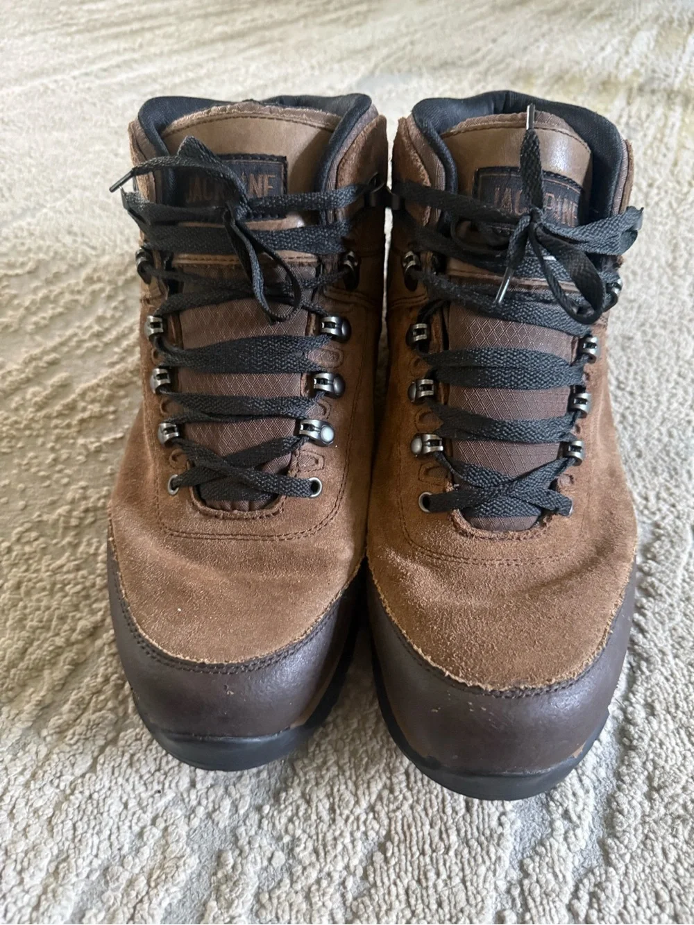 Duluth Trading Jackpine Waterproof brown Leather Boots suede leather 10.5 wide